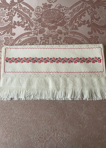 Kanaviçe işlemeli havlu büyük boy - Görsel 4