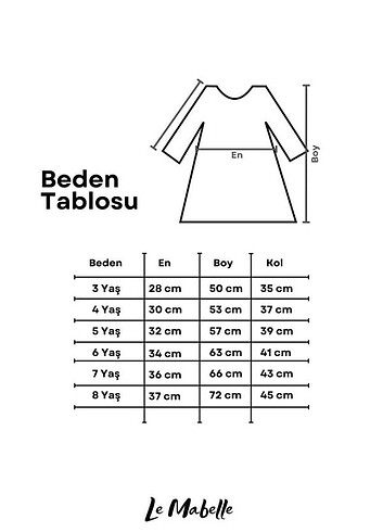 7 Yaş Beden LM 2277 7 yaş