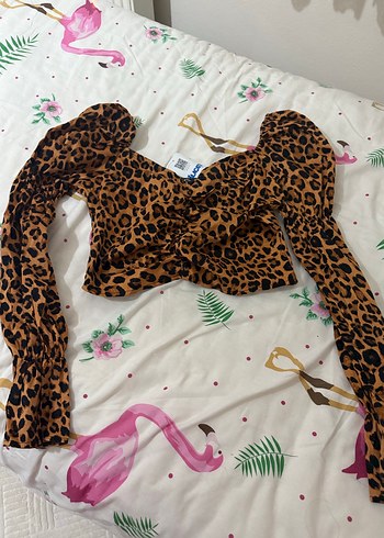 Kahverengi Leopar Desenli Kedi Elbisesi - Görsel 2