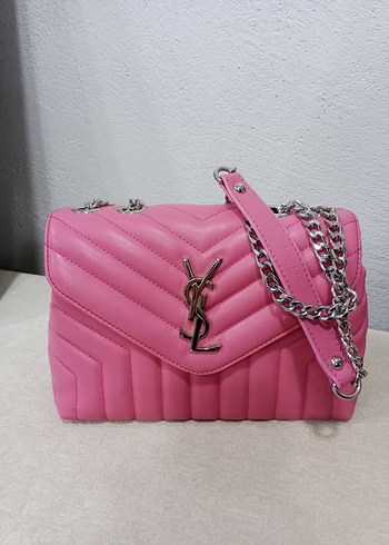 Pembe Zincir Detaylı Deri Kadın Çanta - Görsel 2