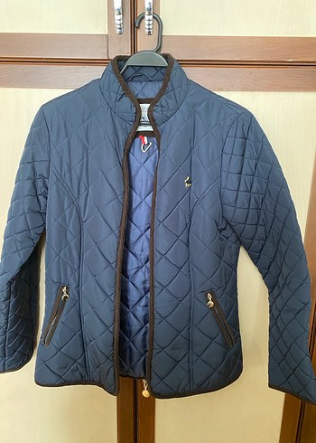 us polo Lacivert Midi Kapitone Ceket m size