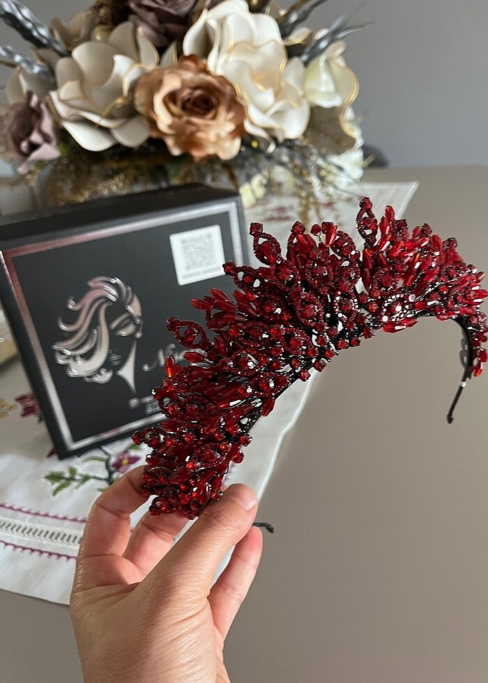 Kırmızı gelin tacı - Görsel 2