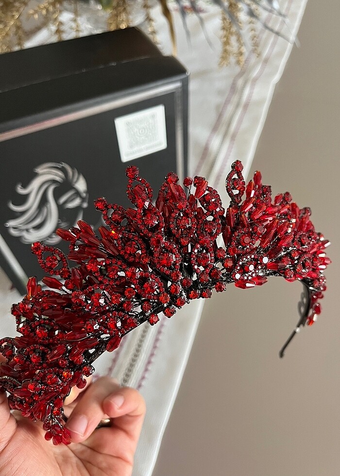 Kırmızı gelin tacı - Görsel 3