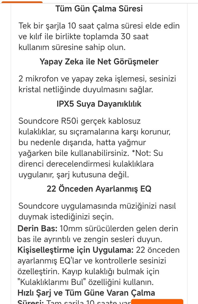 Anker Soundcore R50i Beyaz Kablosuz Kulaklık - Görsel 2