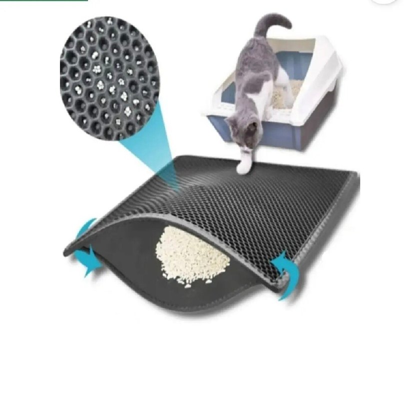 Kedi Beyaz Kapalı Kedi Tuvalet Kabı Taşıma Kutu hiç kullanılmadı - Görsel 3