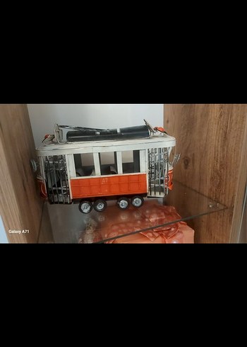 Renkli Turuncu Oyuncak Tramvay - Görsel 2