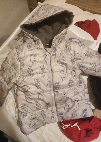 Kapüşonlu Baskılı Erkek Çocuk Ceketi - Görsel 3