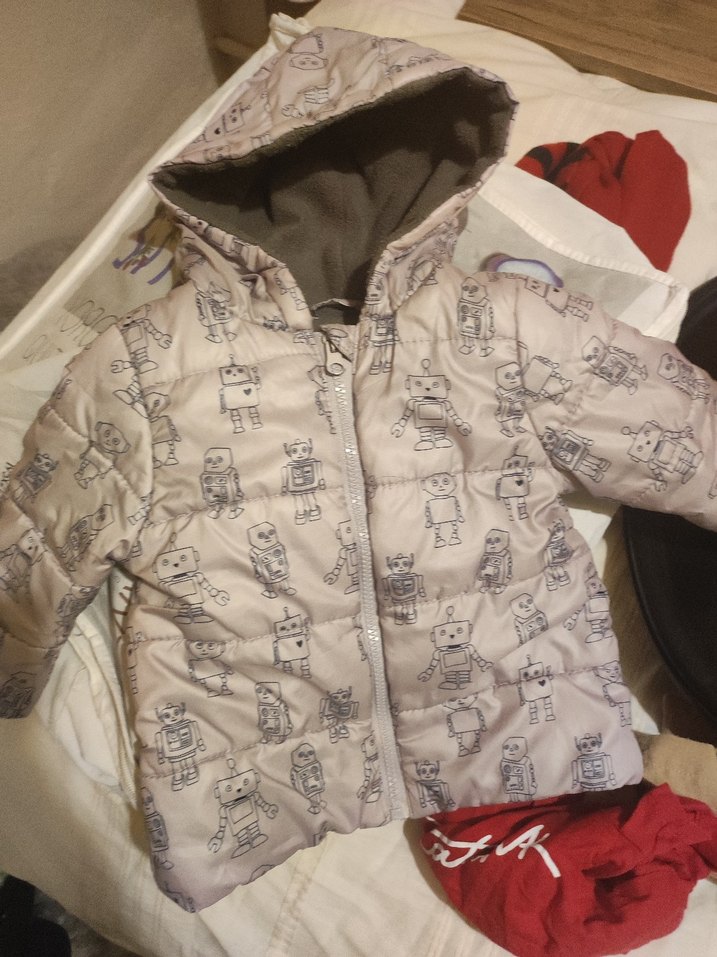 Kapüşonlu Baskılı Erkek Çocuk Ceketi - Görsel 3