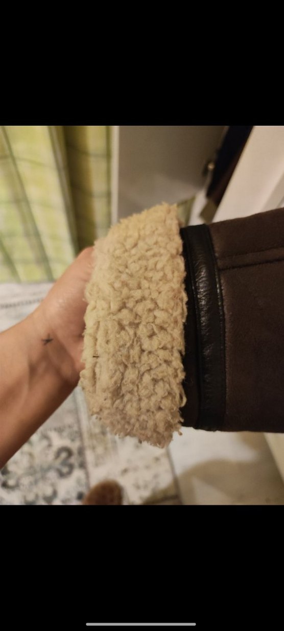 Kemer Detaylı Koyu Kahverengi Deri Kadın Ceket - Görsel 4