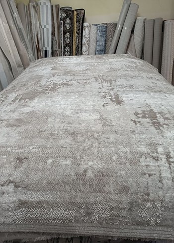 Bej Gri Modern Desensiz Halı - Görsel 2