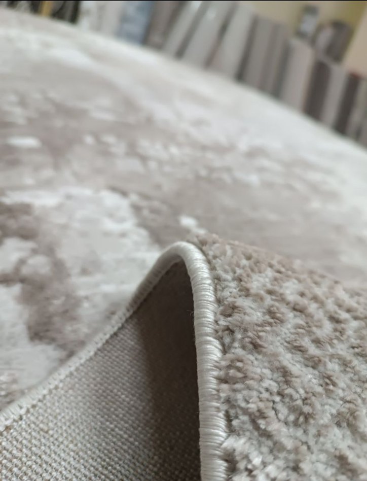 Bej Gri Modern Desensiz Halı - Görsel 4