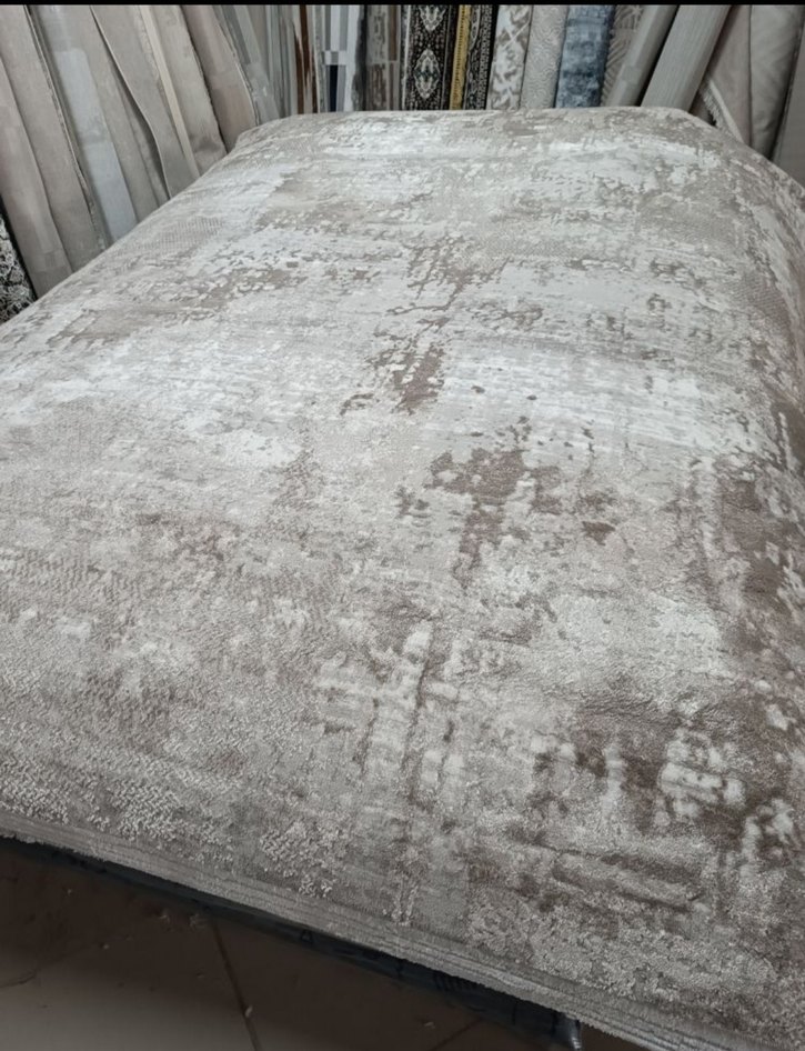 Bej Gri Modern Desensiz Halı - Görsel 5