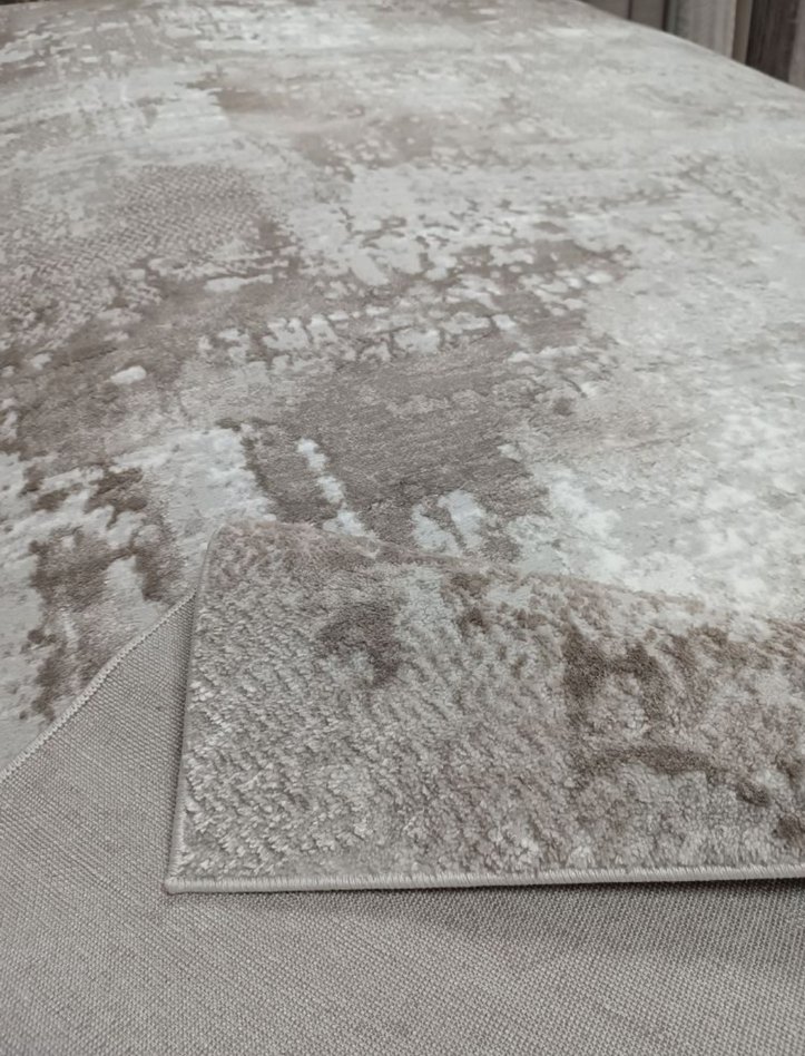 Bej Gri Modern Desensiz Halı - Görsel 3