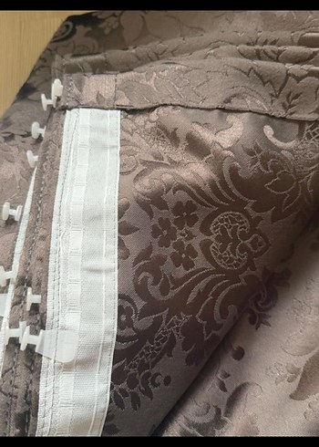 Kahverengi Desenli Perde - Görsel 2