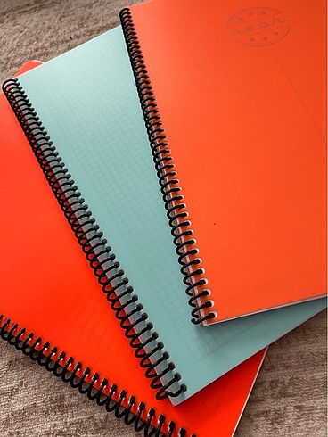 3 tane kareli çizgili a4 defter