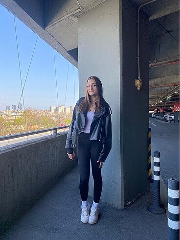 m Beden deri ceket