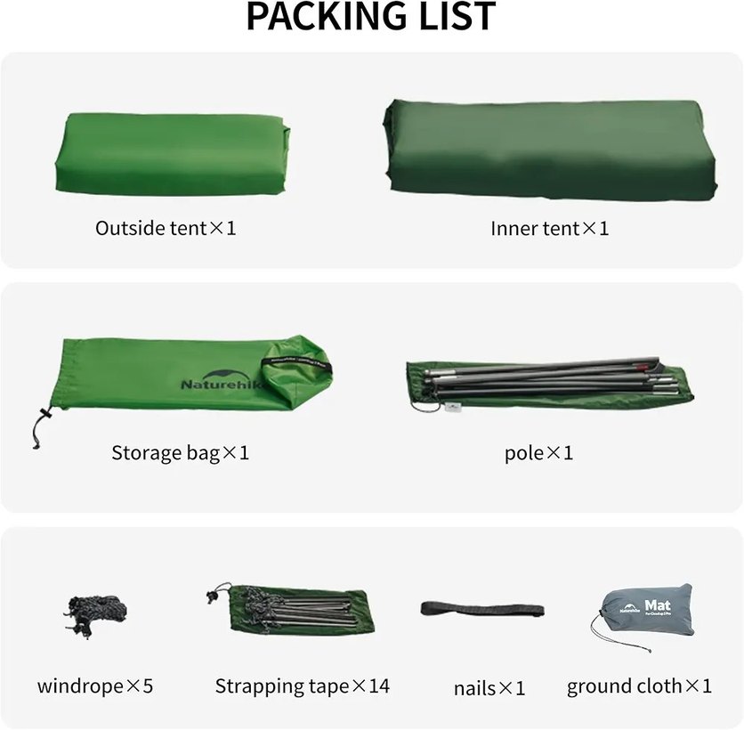 Naturehike cloud up 2 kamp çadırı - Görsel 4