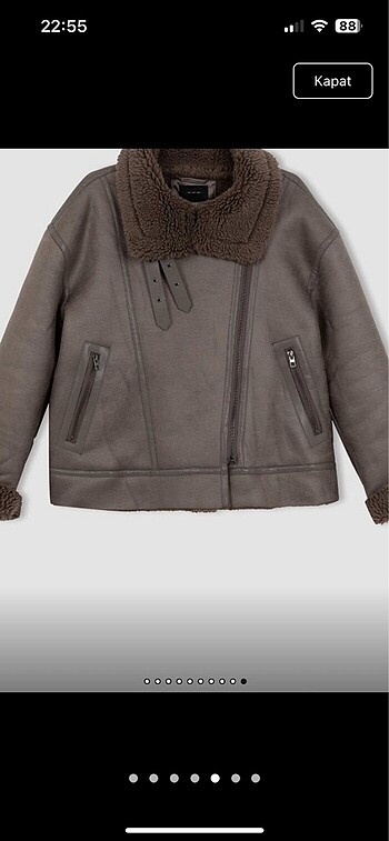 xl Beden gri Renk Biker ceket