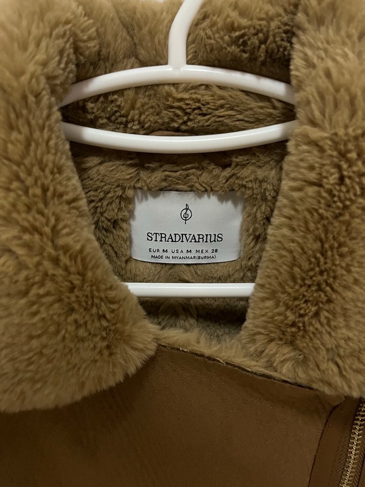 Kürklü Kahverengi Kadın Süet Ceket - Görsel 3