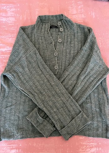 Trendyolmilla Mint Düğmeli Yumuşak Dokulu Kazak - Görsel 2