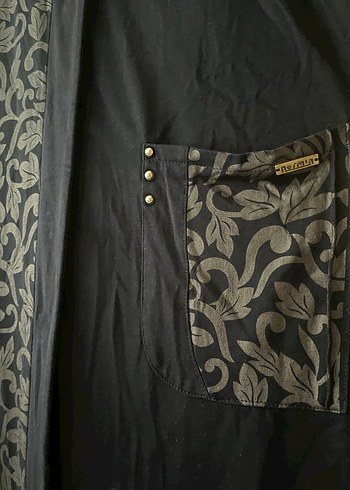 Düğmeli Siyah Uzun Gotik Elbise - Görsel 2