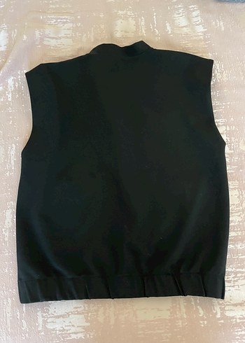 Trendyolmilla Siyah Denim Düğmeli Kadın Yelek - Görsel 3