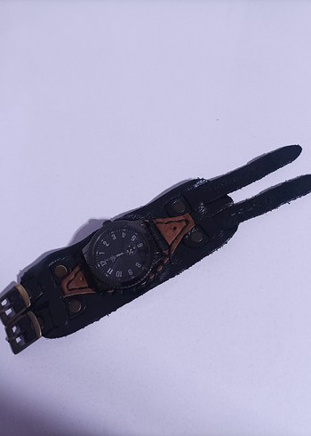 Rolex Siyah Biker Tarzı Erkek Kol Saati
