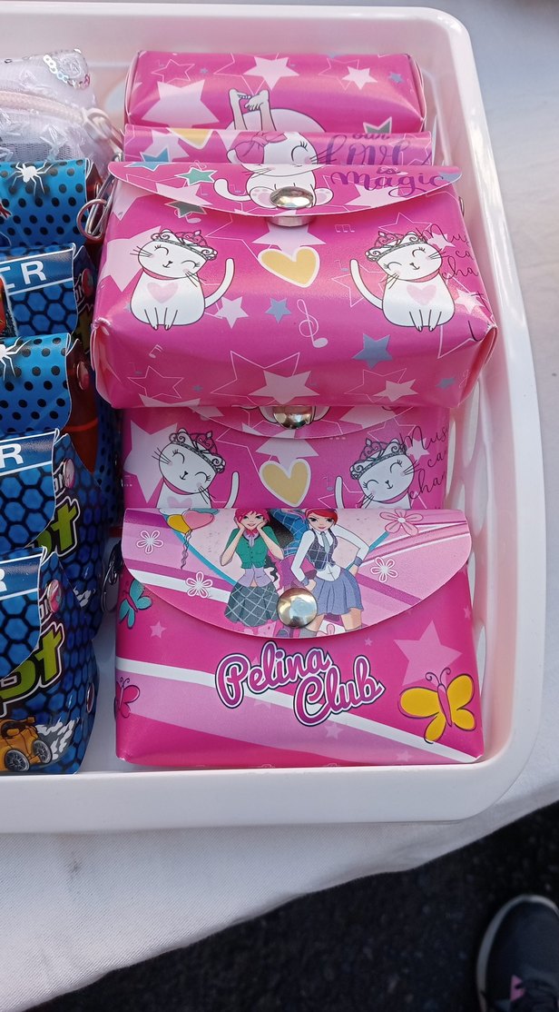 Çocuklar için renkli cüzdan ve çanta seti - Görsel 3