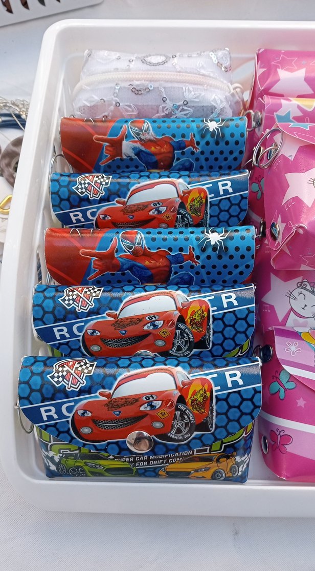 Çocuklar için renkli cüzdan ve çanta seti - Görsel 2