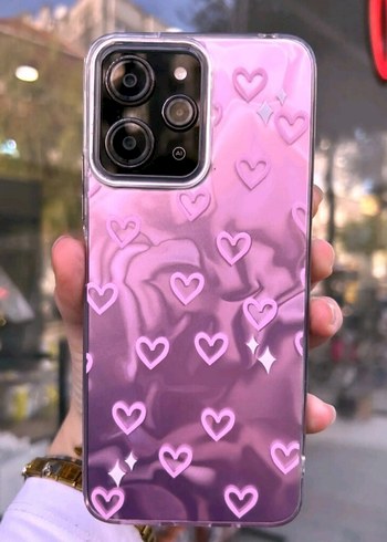Parlak pembe Xiaomi/REDMİ 12 Telefon Kılıfı