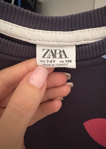 Kız Çocuk Çok Renkli Kalp Desenli Sweatshirt ve Eşofman - Görsel 3