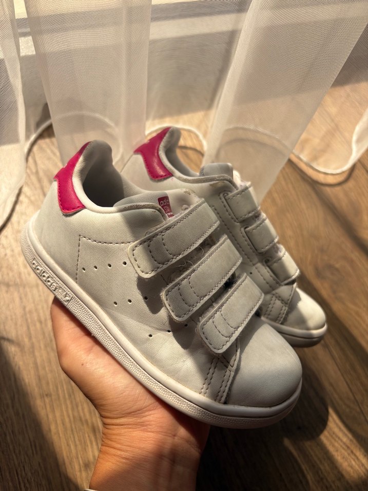 Kız Çocuk Beyaz Adidas Spor Ayakkabı - Görsel 4