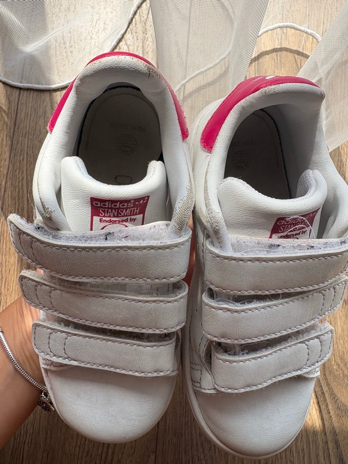 Kız Çocuk Beyaz Adidas Spor Ayakkabı - Görsel 3