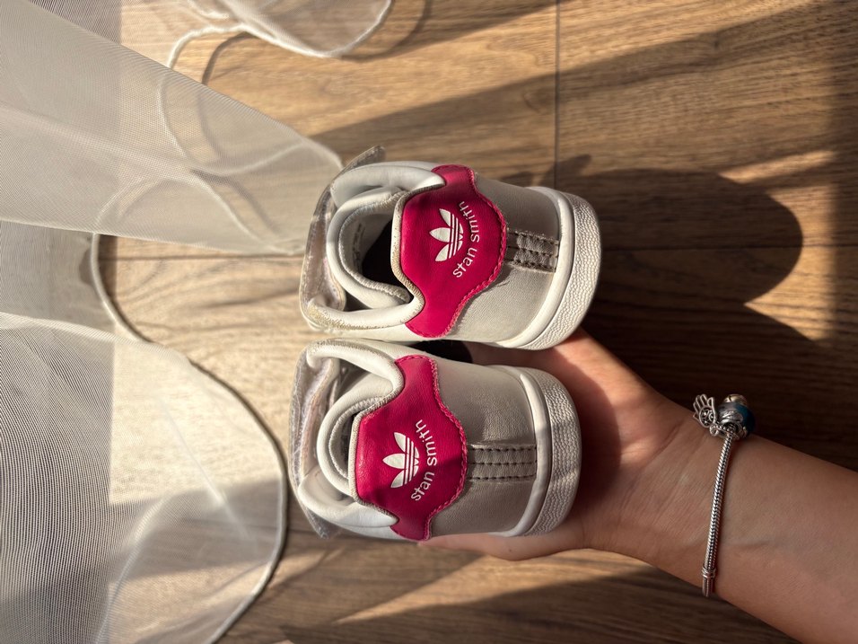 Kız Çocuk Beyaz Adidas Spor Ayakkabı - Görsel 5