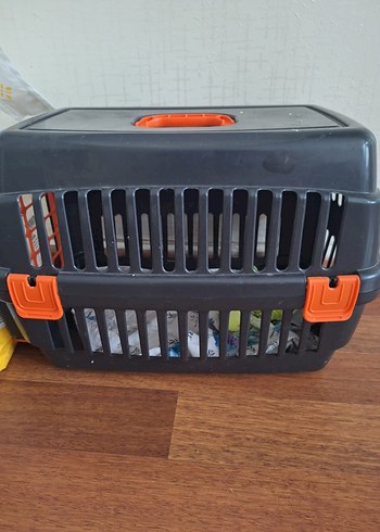 Turuncu Kapılı Kedi Taşıma Kutusu