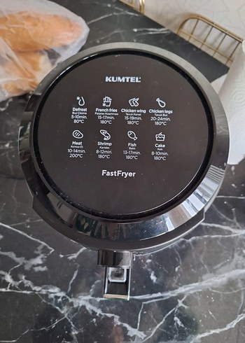  Beden Kumtel FastFryer Siyah Gri Hava Fritözü