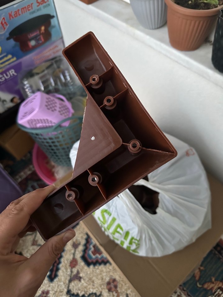 Kahverengi Dekoratif Köşe Parçası - Görsel 2