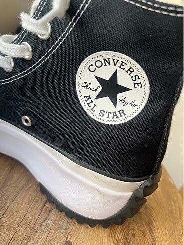 40 Beden siyah Renk Converse run star hike spor ayakkabısı
