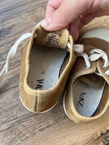21 Beden camel Renk Zara bebek ayakkabısı
