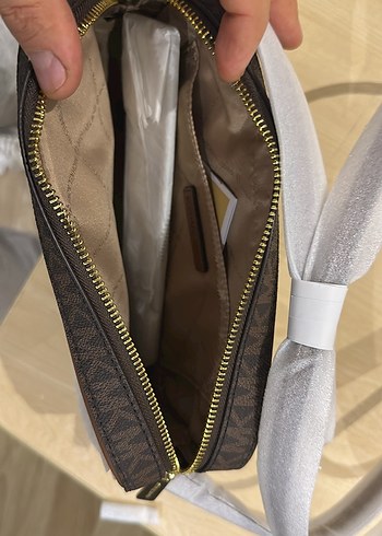 Kahverengi Desenli Deri Bel Çantası micheal kors - Görsel 5