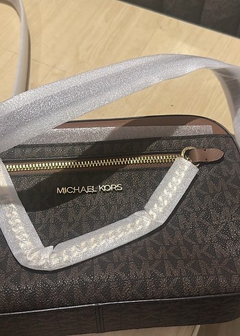 Kahverengi Desenli Deri Bel Çantası micheal kors - Görsel 2