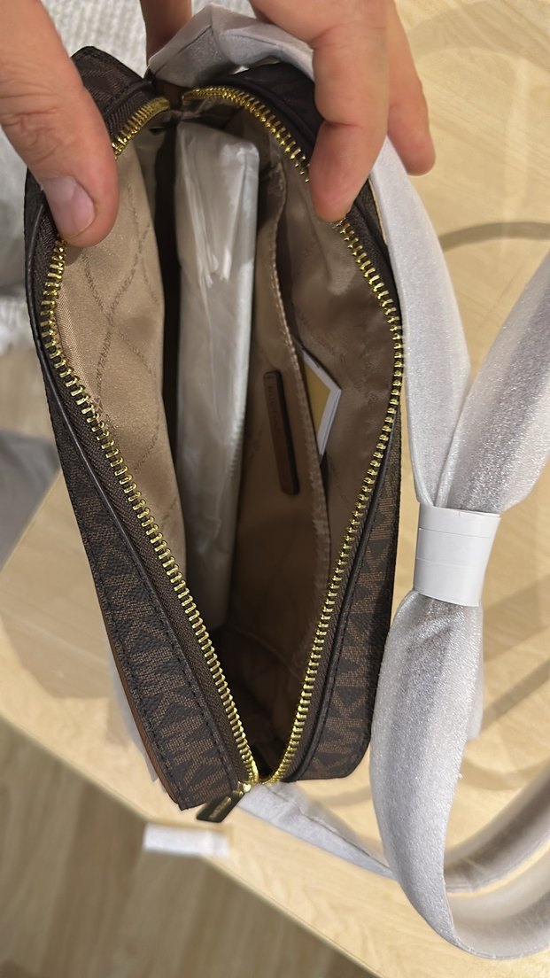 Kahverengi Desenli Deri Bel Çantası micheal kors - Görsel 5