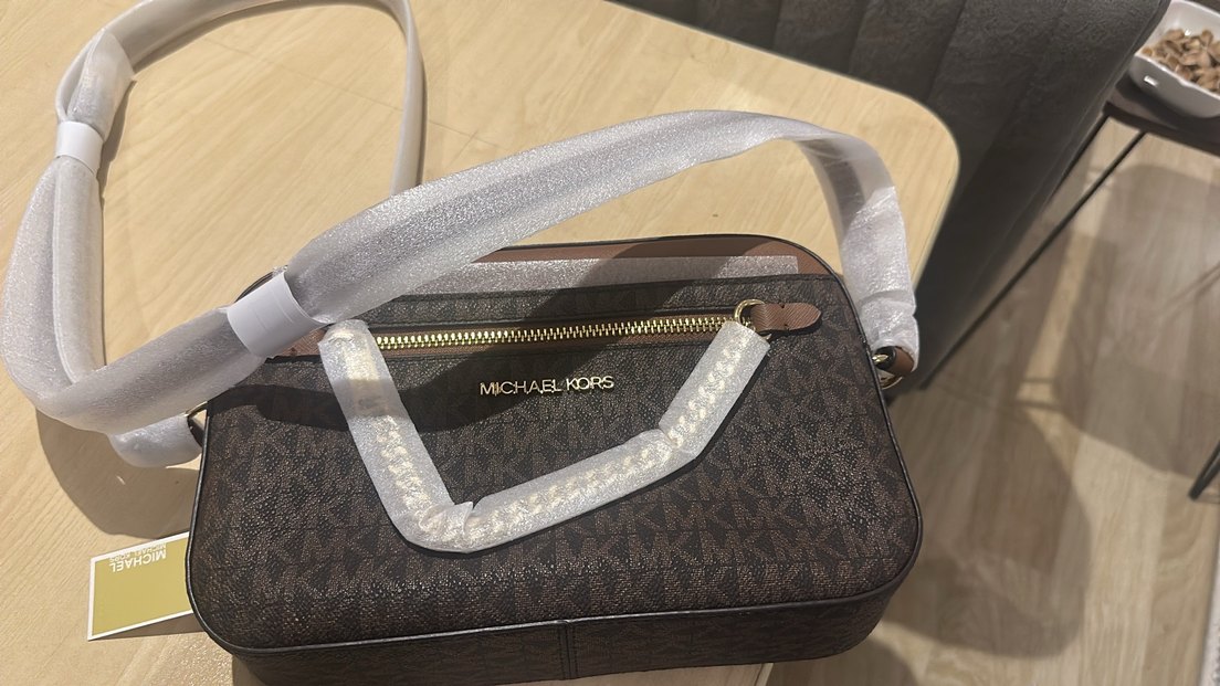 Kahverengi Desenli Deri Bel Çantası micheal kors - Görsel 2