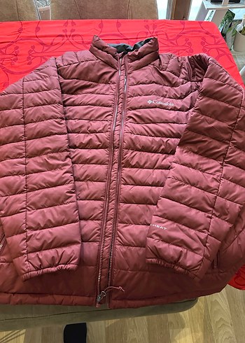 Bordo Fermuarlı columbia omni heat Erkek Mont - Görsel 3