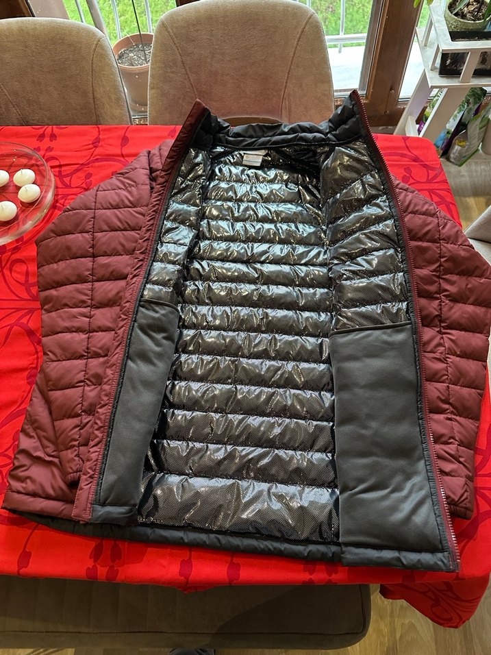 Bordo Fermuarlı columbia omni heat Erkek Mont - Görsel 2