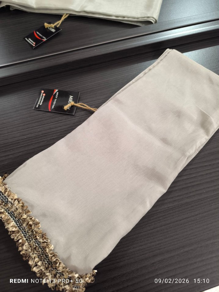 Püsküllü Bohem Beyaz Kadın Şal - Görsel 2