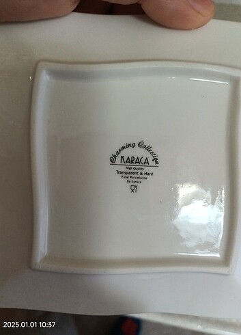 Beden beyaz Renk 6 âdet karaca Nescafe kahve alt tabak
