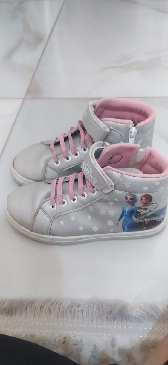Frozen II Baskılı Pembe Kız Çocuk Spor Ayakkabı - Görsel 3