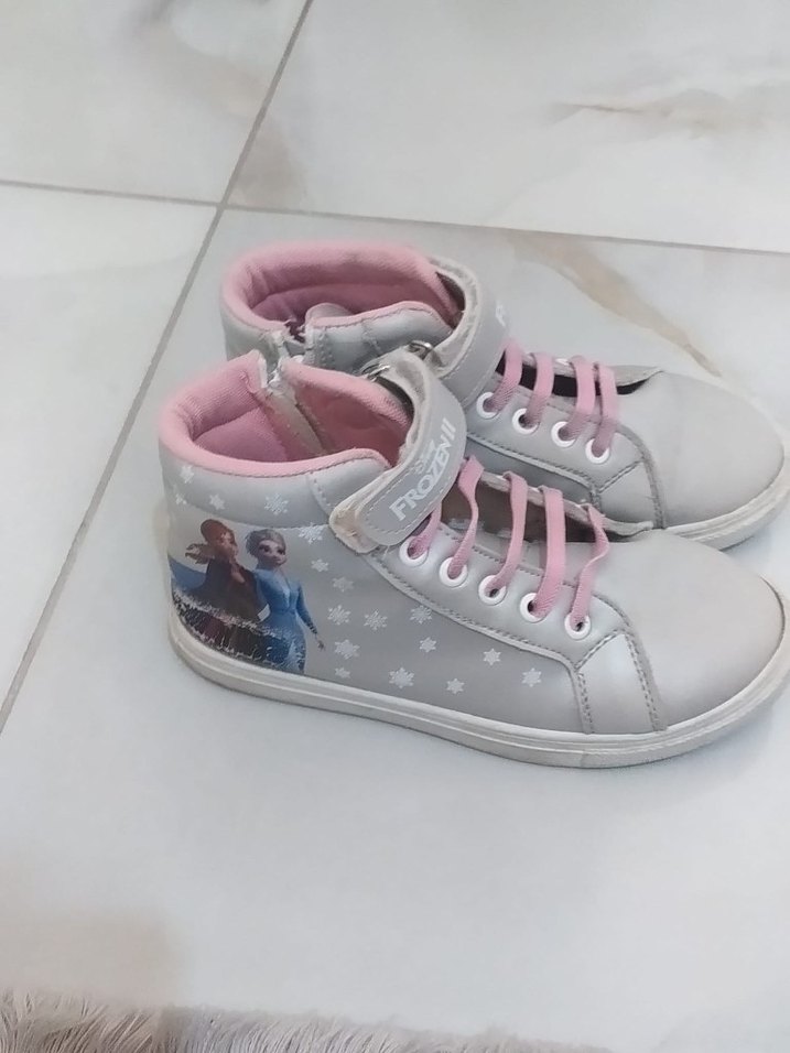 Frozen II Baskılı Pembe Kız Çocuk Spor Ayakkabı - Görsel 2