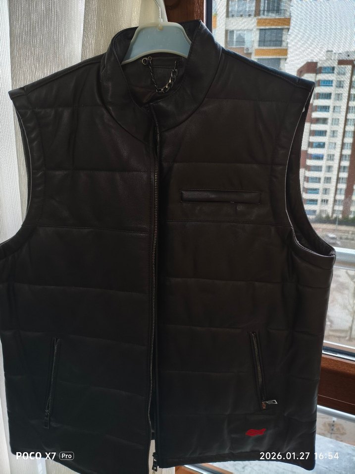 hakiki kuzu derisi yelek - Görsel 5